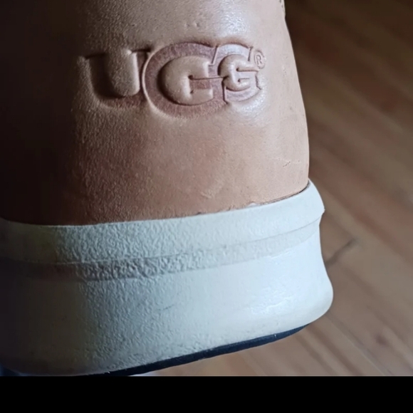 UGG Blue and Tan Patterned Sneakers - Picture 3 of 6